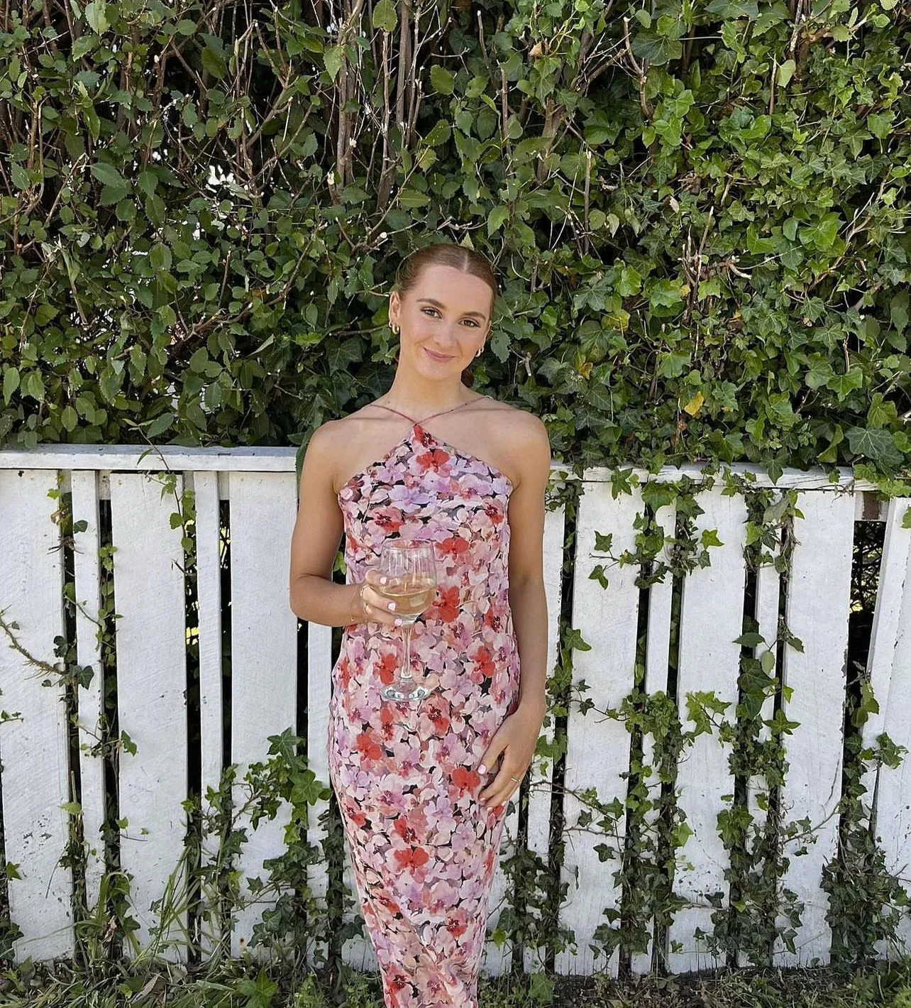 Dime Silk Slip in Aimee Floral