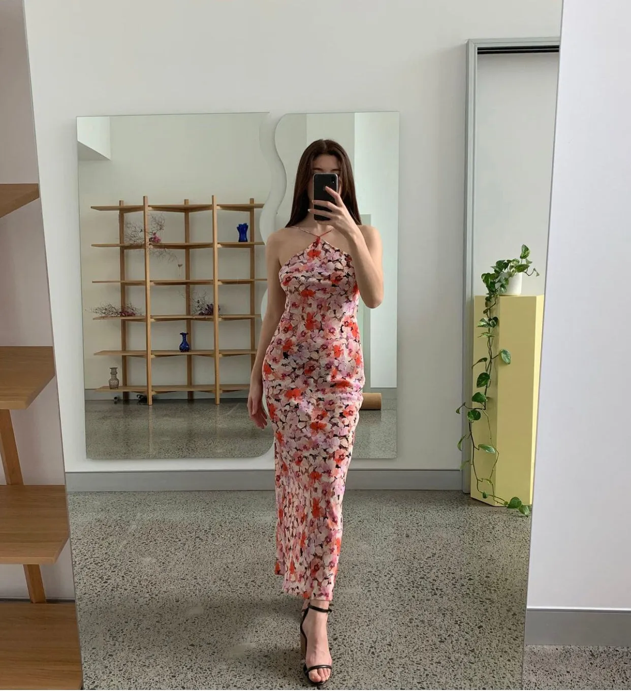 Dime Silk Slip in Aimee Floral