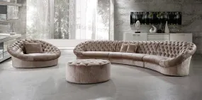 Divani Casa Cosmopolitan - Sectional Sofa, Chair and Ottoman