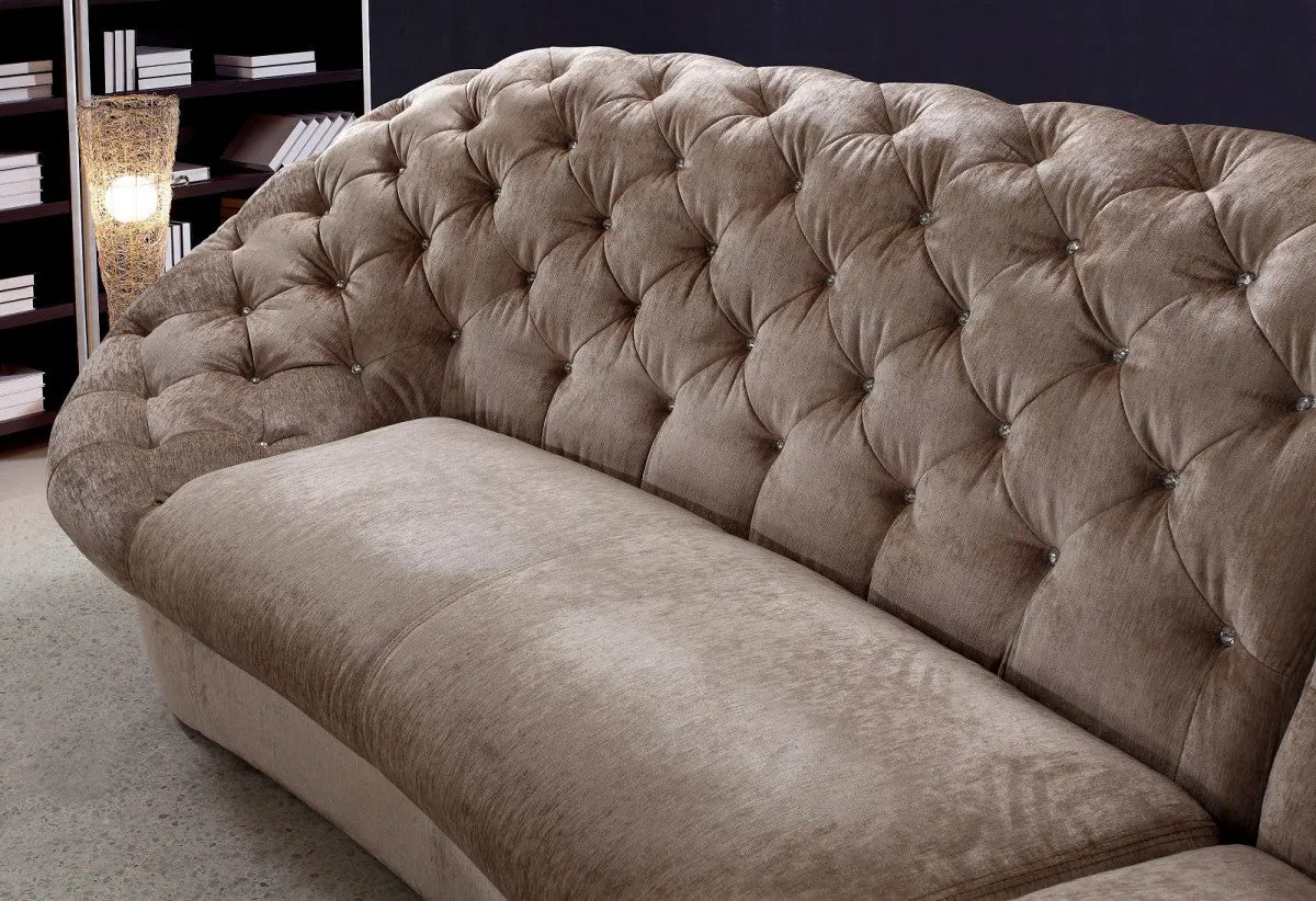 Divani Casa Cosmopolitan - Sectional Sofa, Chair and Ottoman