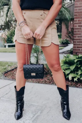 Donatella Quilted Bag - Black