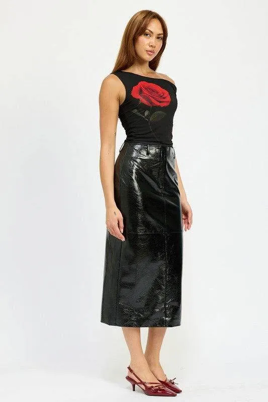 Emory Park Fitted Pencil Skirt With Slit