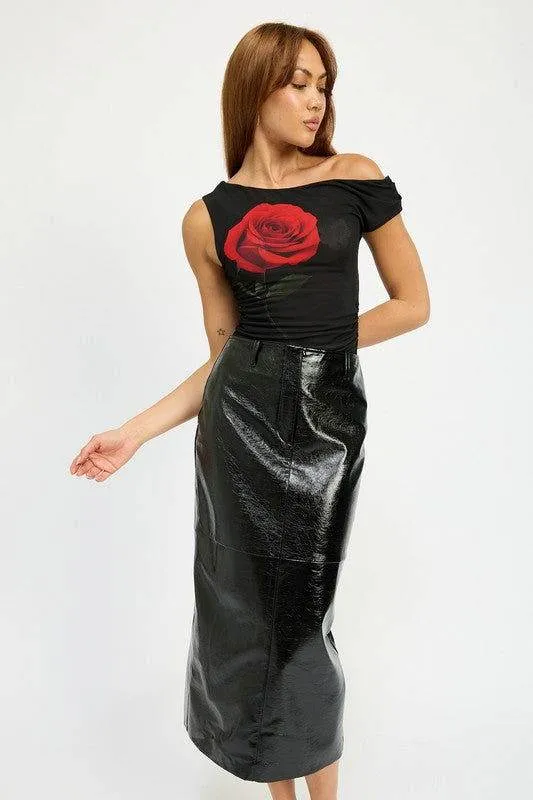 Emory Park Fitted Pencil Skirt With Slit