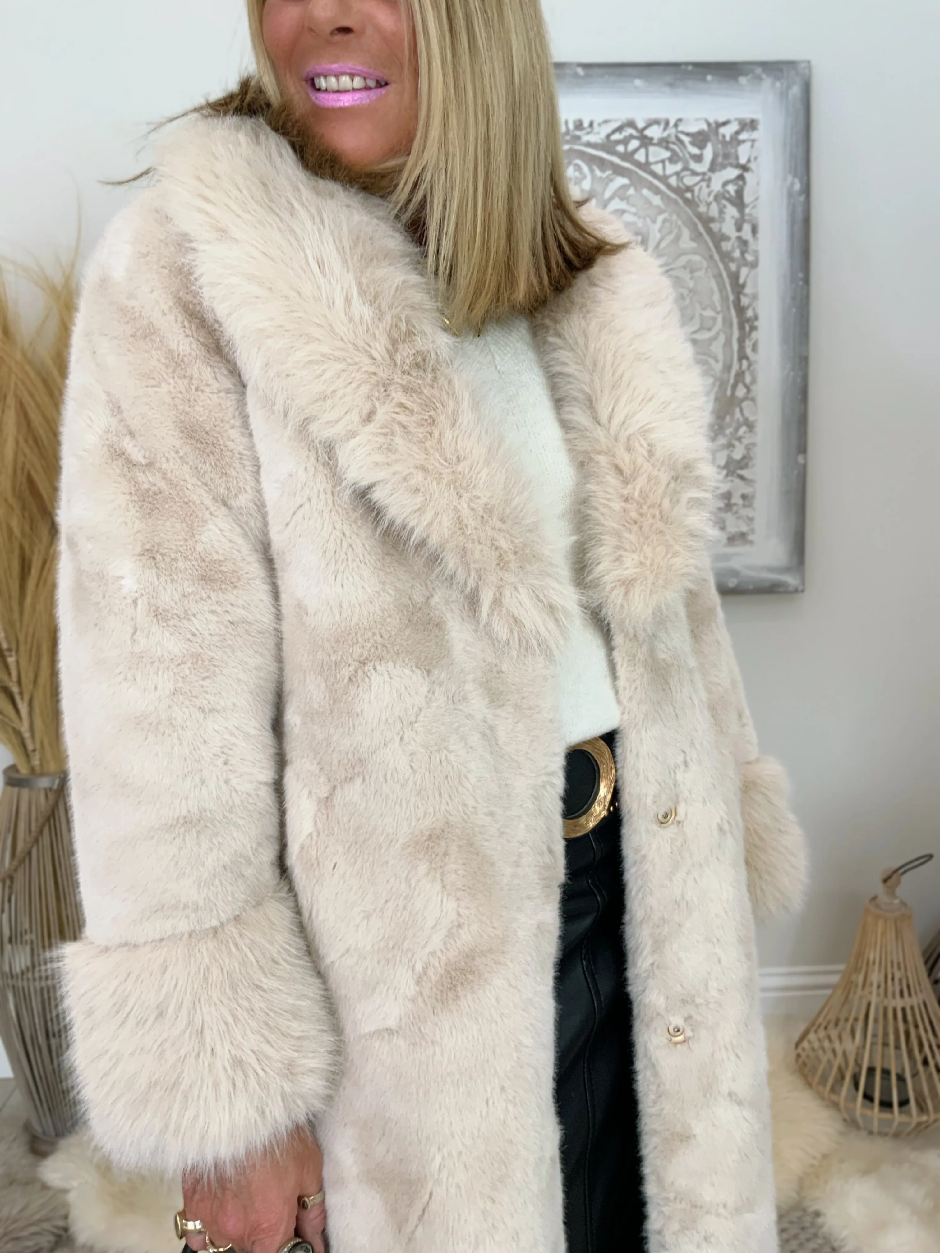 Faux Fur Luxury Coat