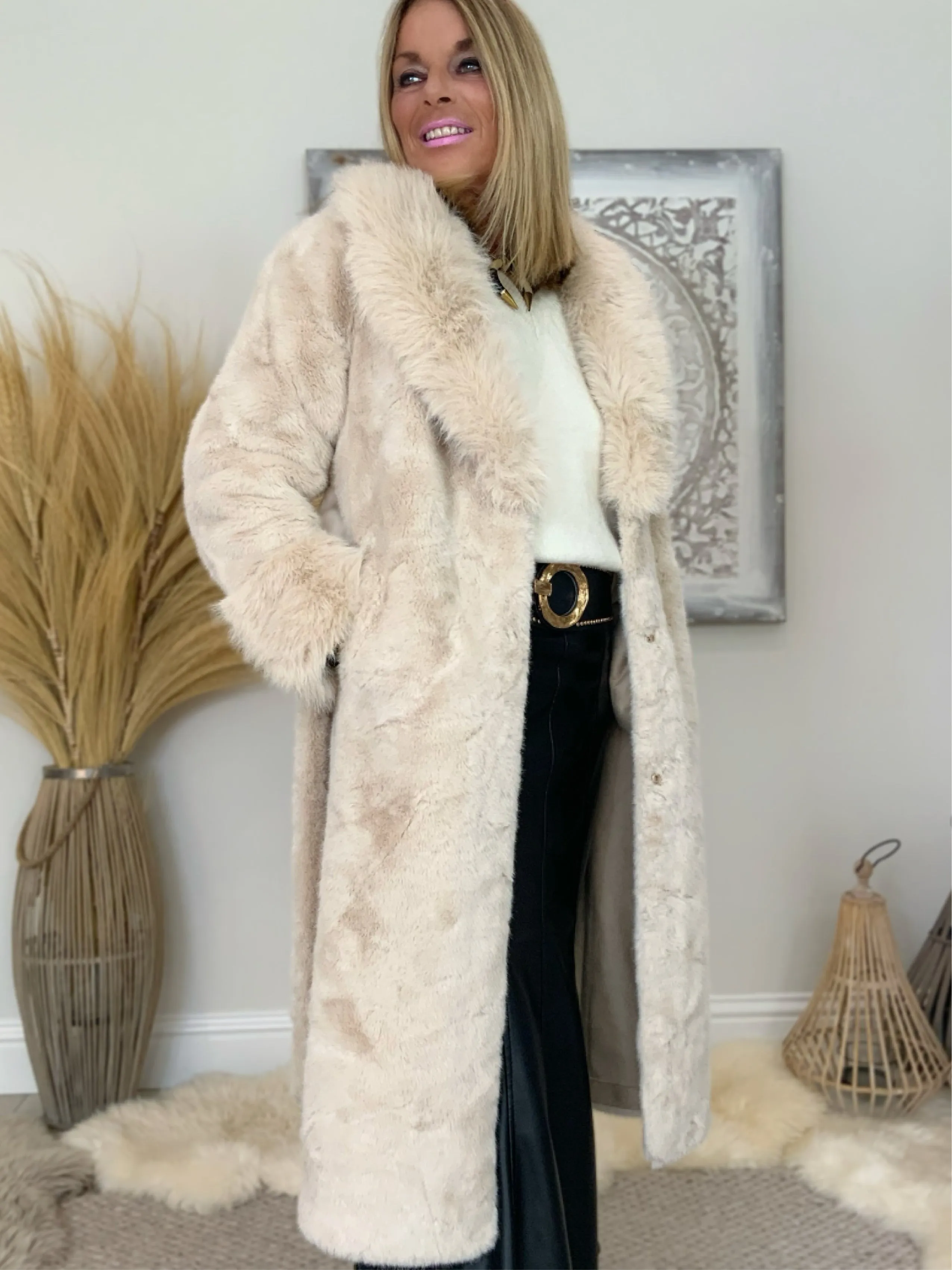 Faux Fur Luxury Coat