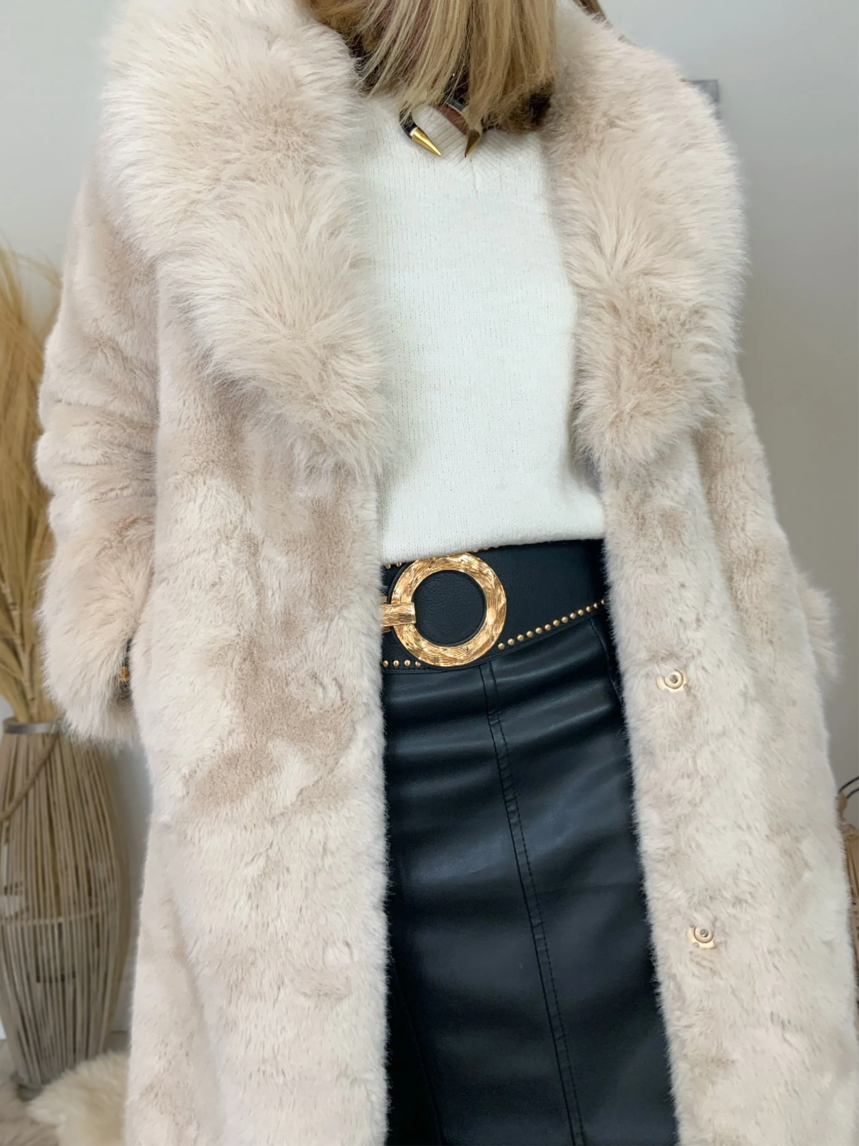 Faux Fur Luxury Coat