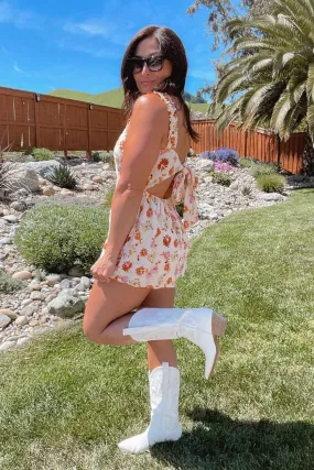 Floral Romper Tie Back Moments Of Joy by Sadie & Sage