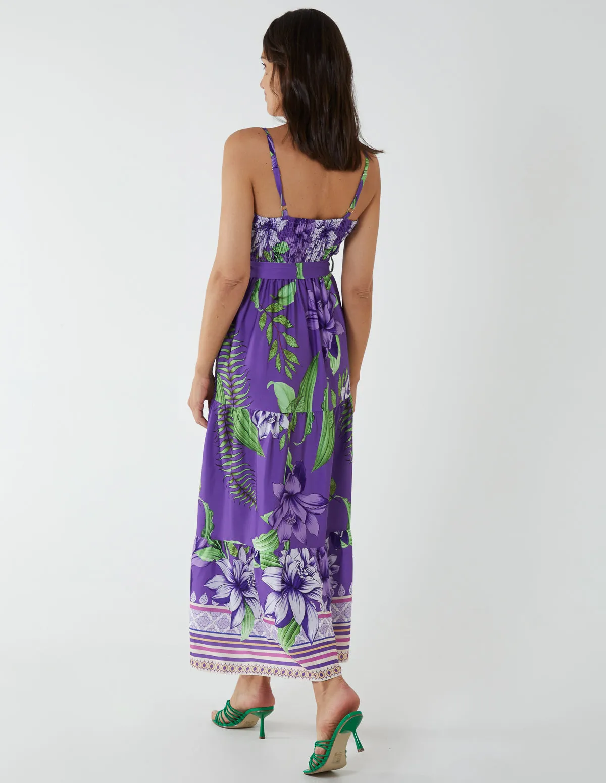Floral Wrap Maxi Dress