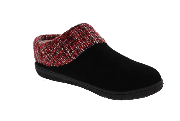 Foamtreads Women's Olympia 2 Slippers- Black