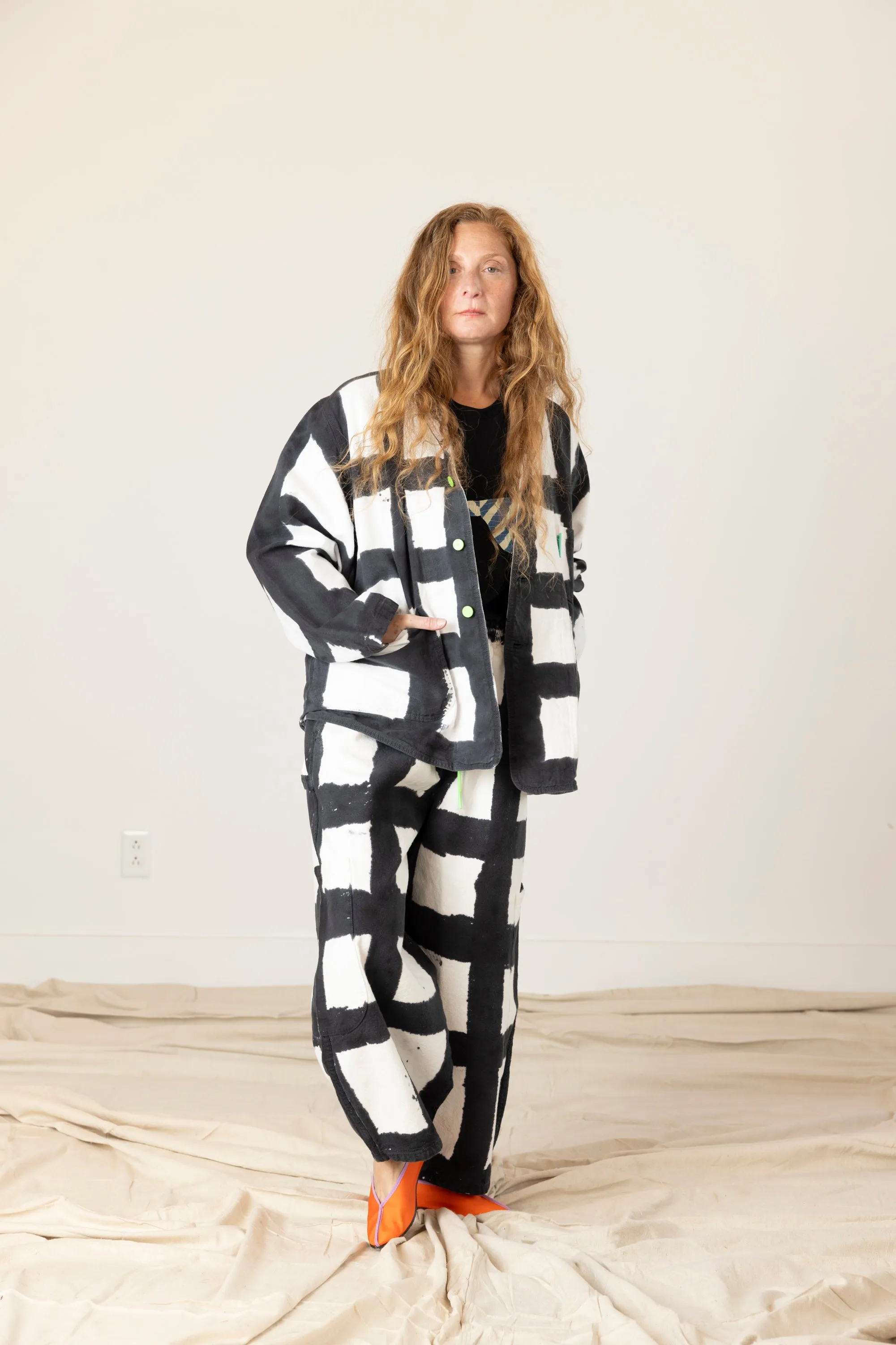 Forager Coat - Licorice Check