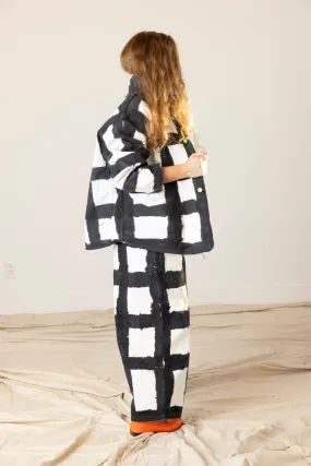 Forager Coat - Licorice Check