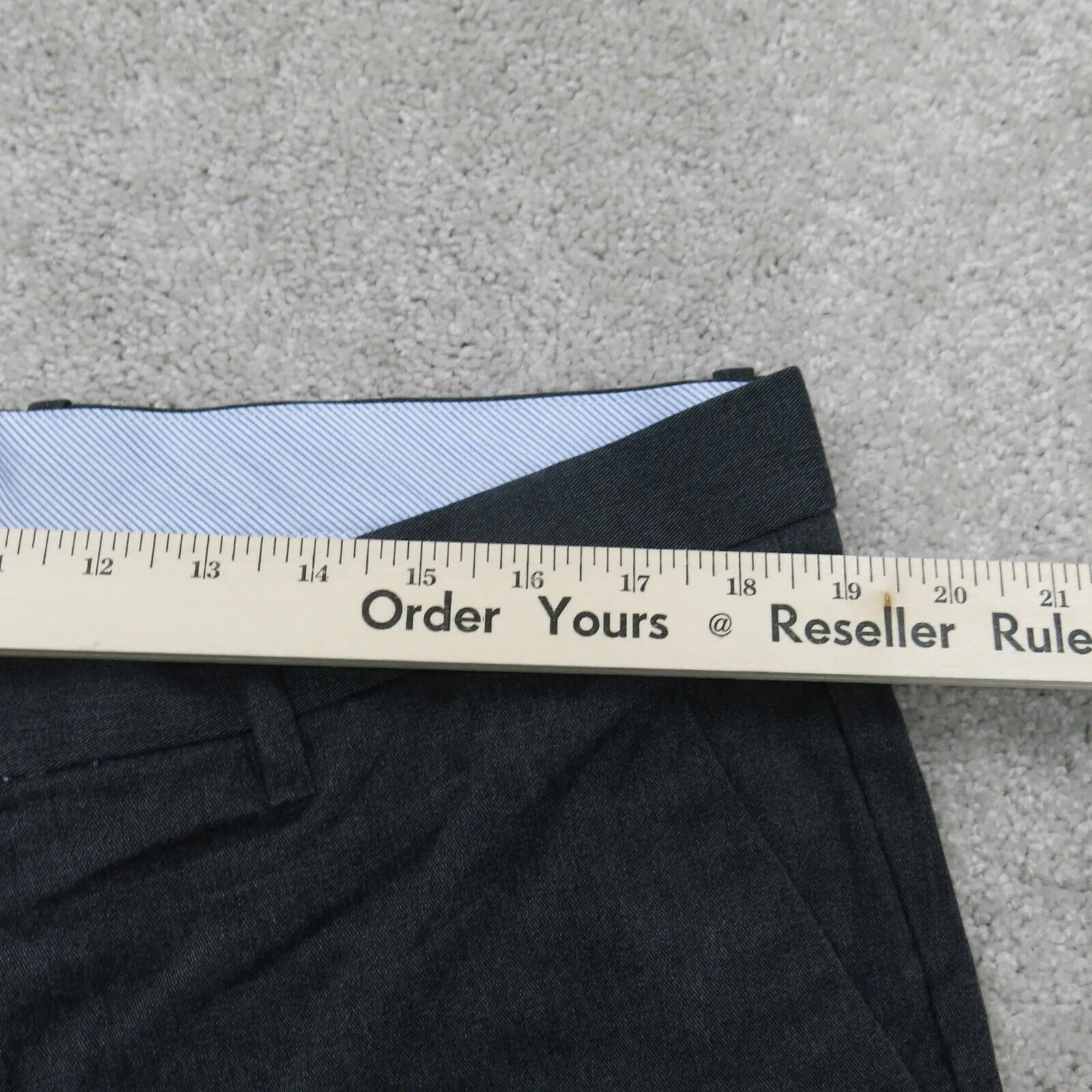 Gap Khakis Mens Pants Chino Straight Leg Tailored Fit High Rise Black W38XL30