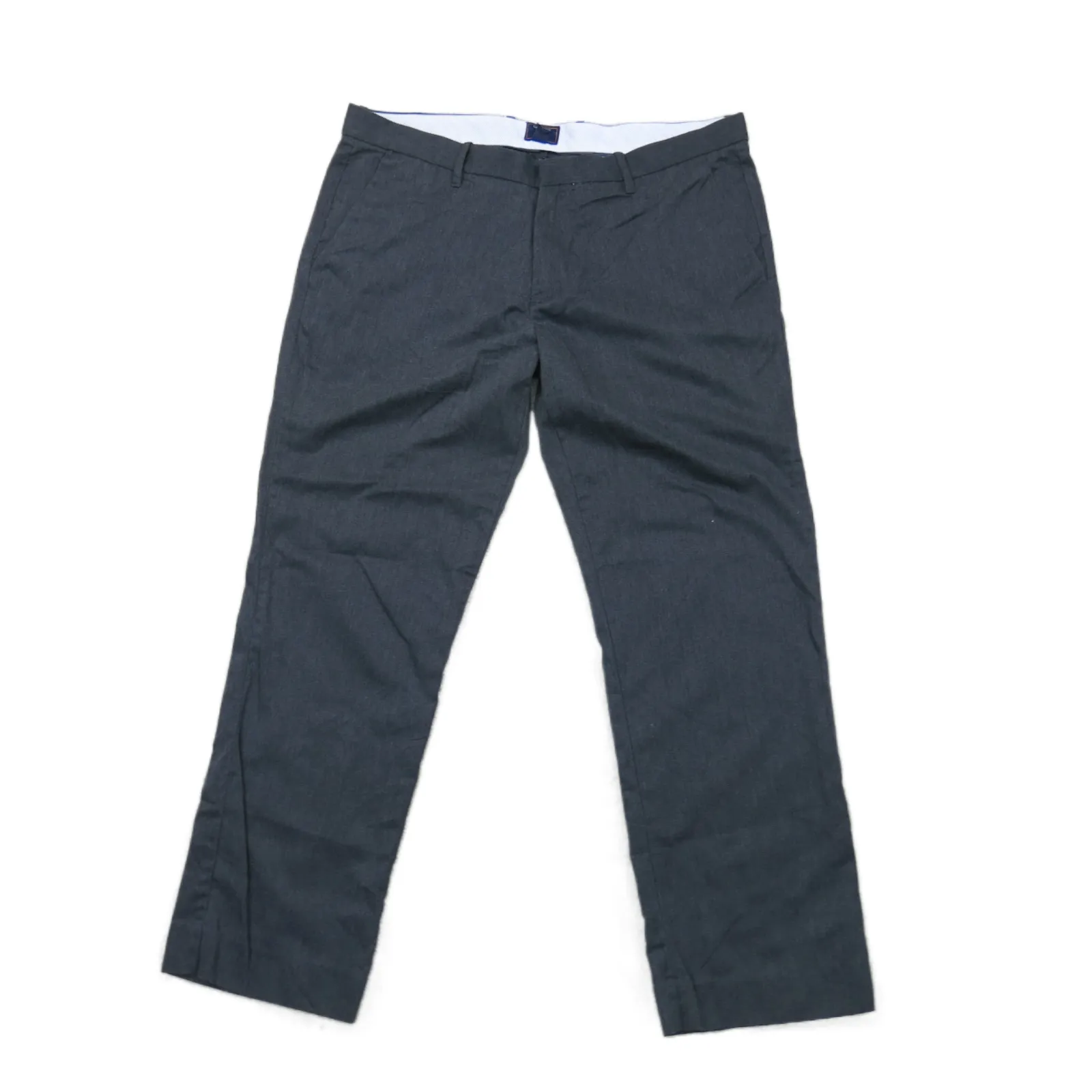 Gap Khakis Mens Pants Chino Straight Leg Tailored Fit High Rise Black W38XL30
