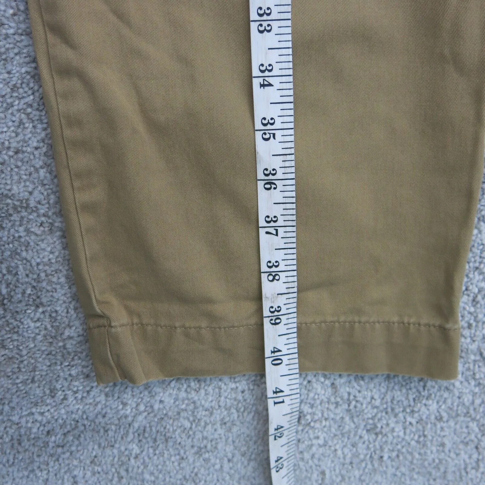 GAP Mens Straight Leg Classic Chino Pant Mid Rise Pocket Khaki Size W34XL34
