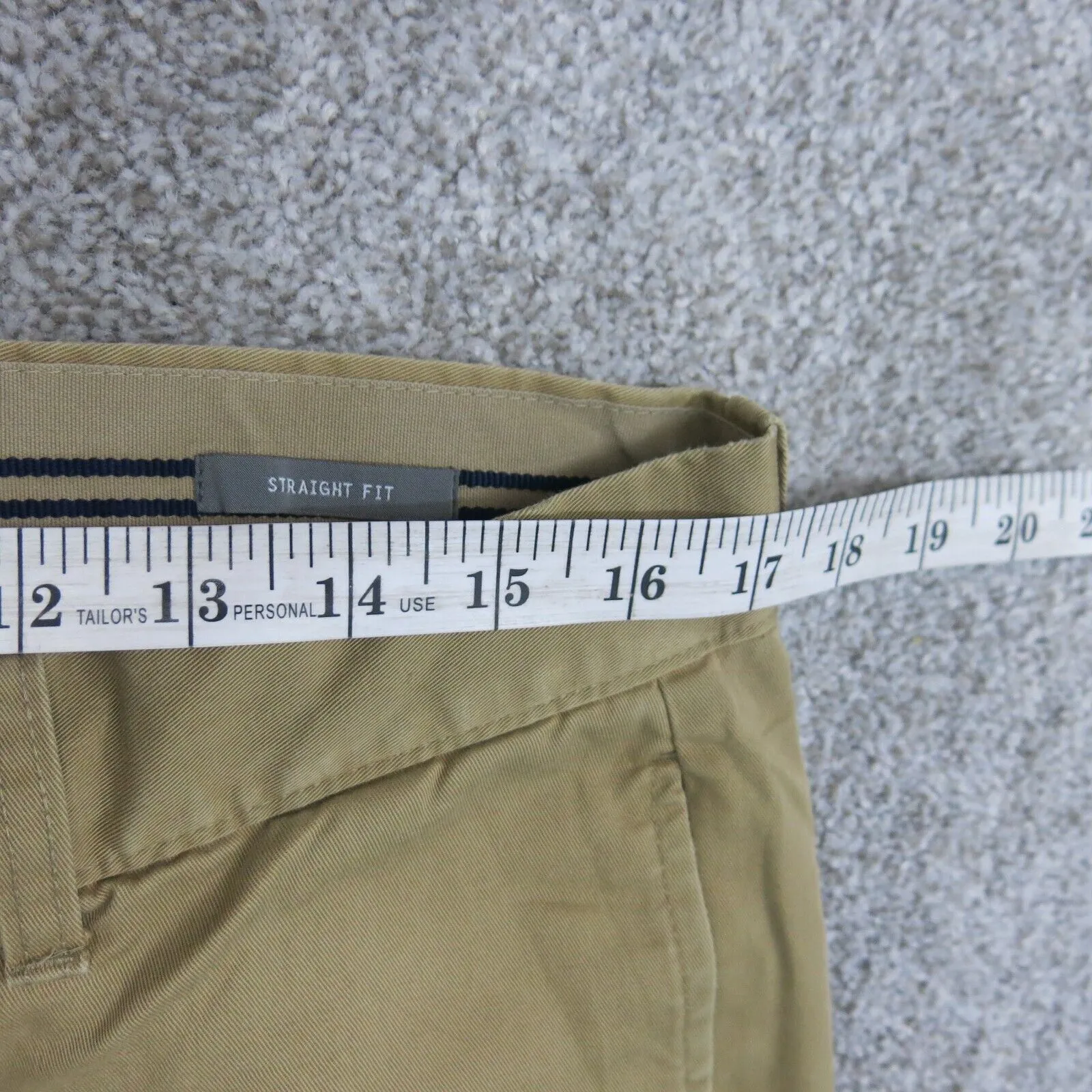 GAP Mens Straight Leg Classic Chino Pant Mid Rise Pocket Khaki Size W34XL34