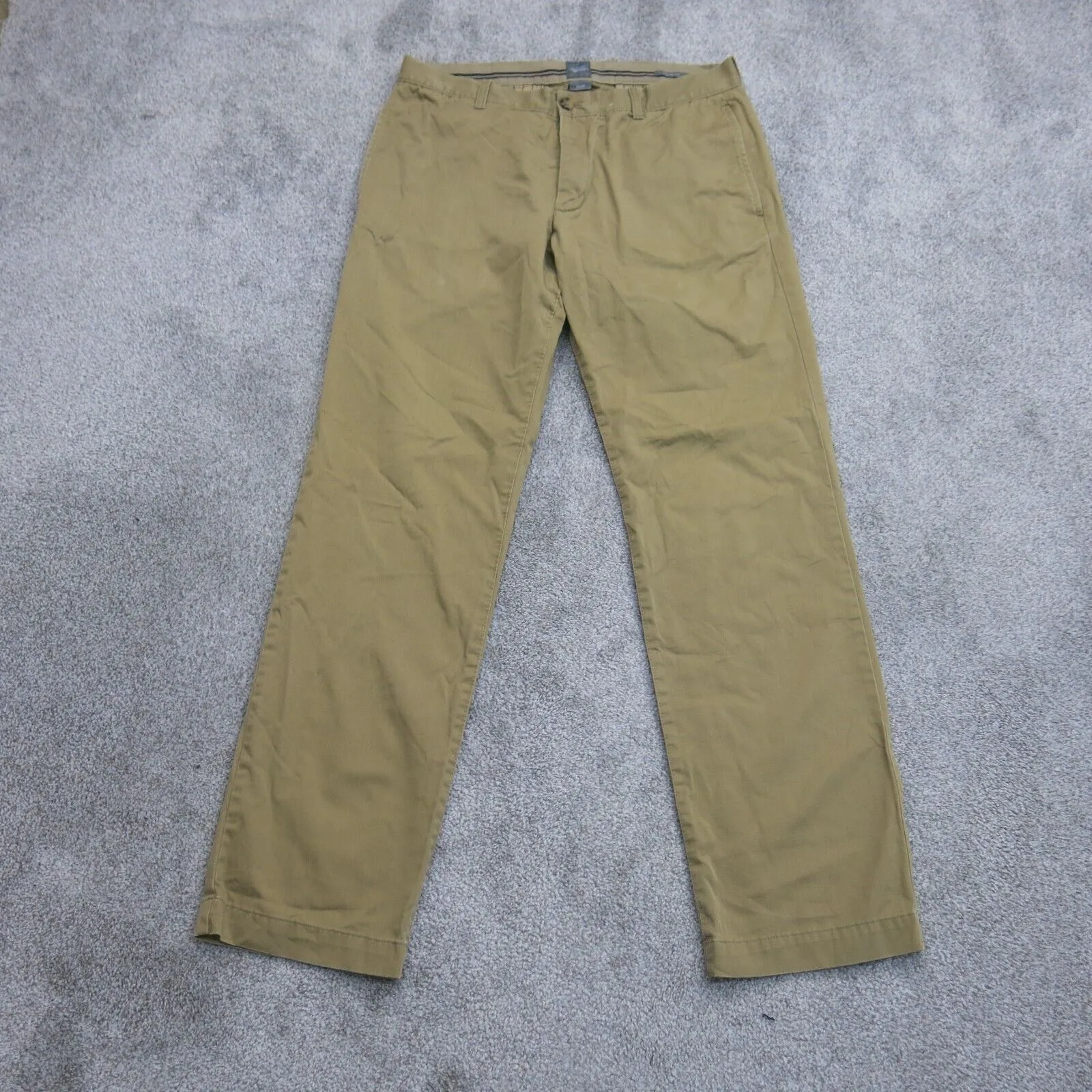 GAP Mens Straight Leg Classic Chino Pant Mid Rise Pocket Khaki Size W34XL34
