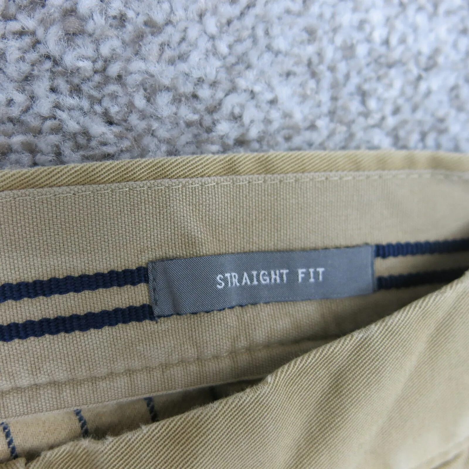 GAP Mens Straight Leg Classic Chino Pant Mid Rise Pocket Khaki Size W34XL34