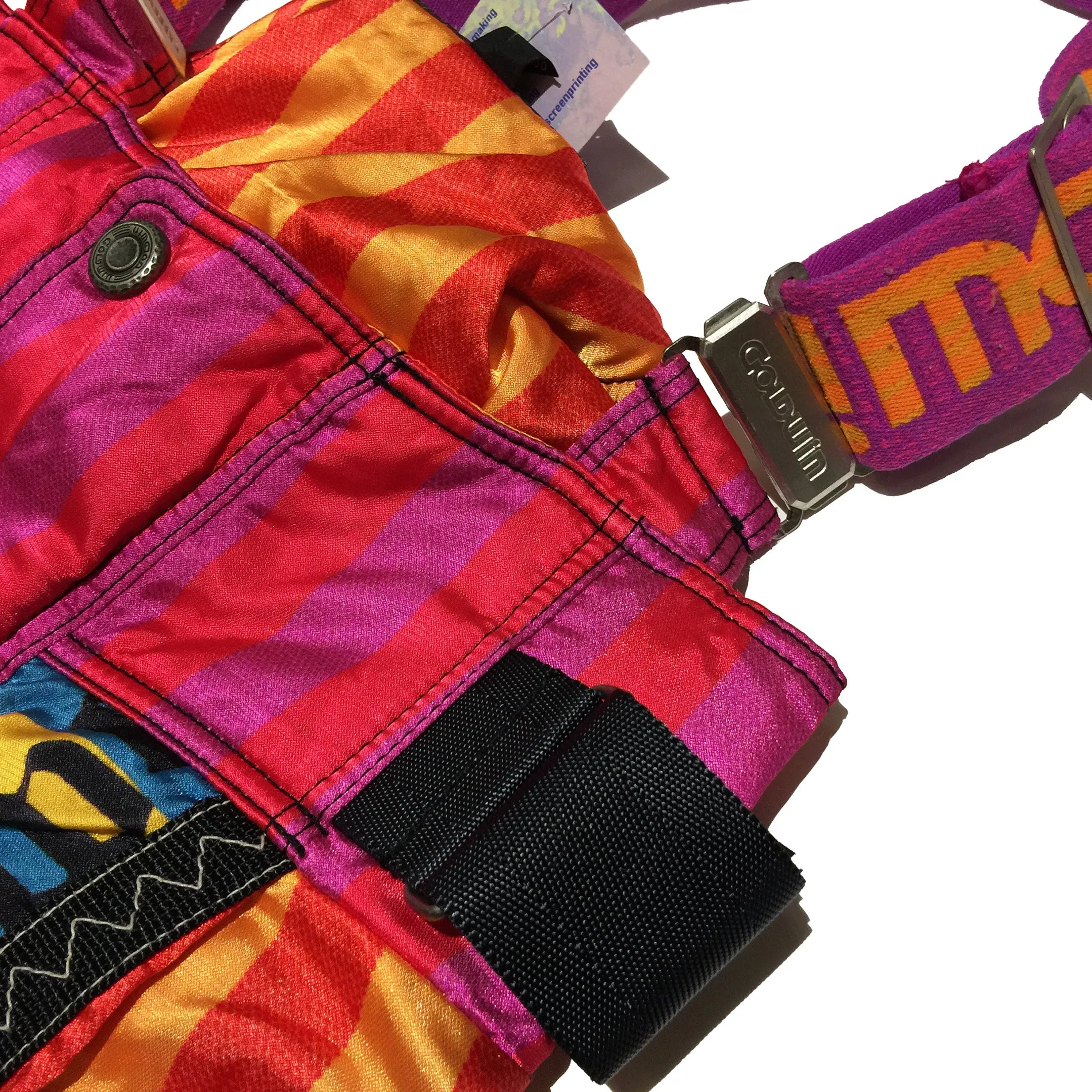 Goldwin Abstract Multi Pattern Snow Pants (Red)
