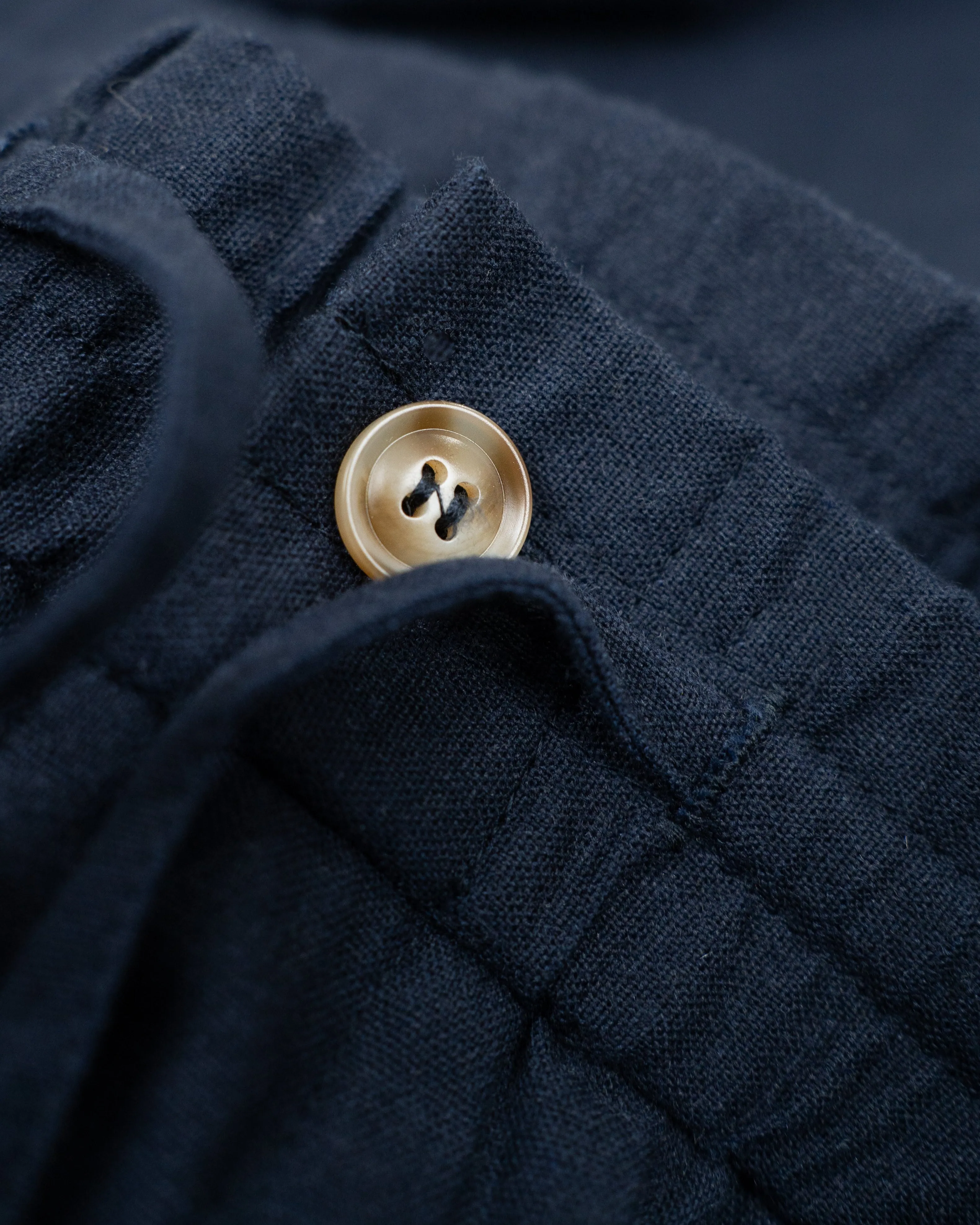 Heavyweight Linen Pants Navy