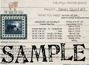 Helpful Heifer Panel Quilt #17