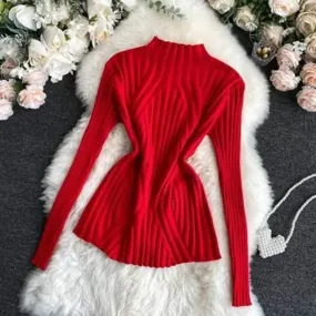 Hermelina Trui | Vrouwen Gebreide Turtleneck Trui