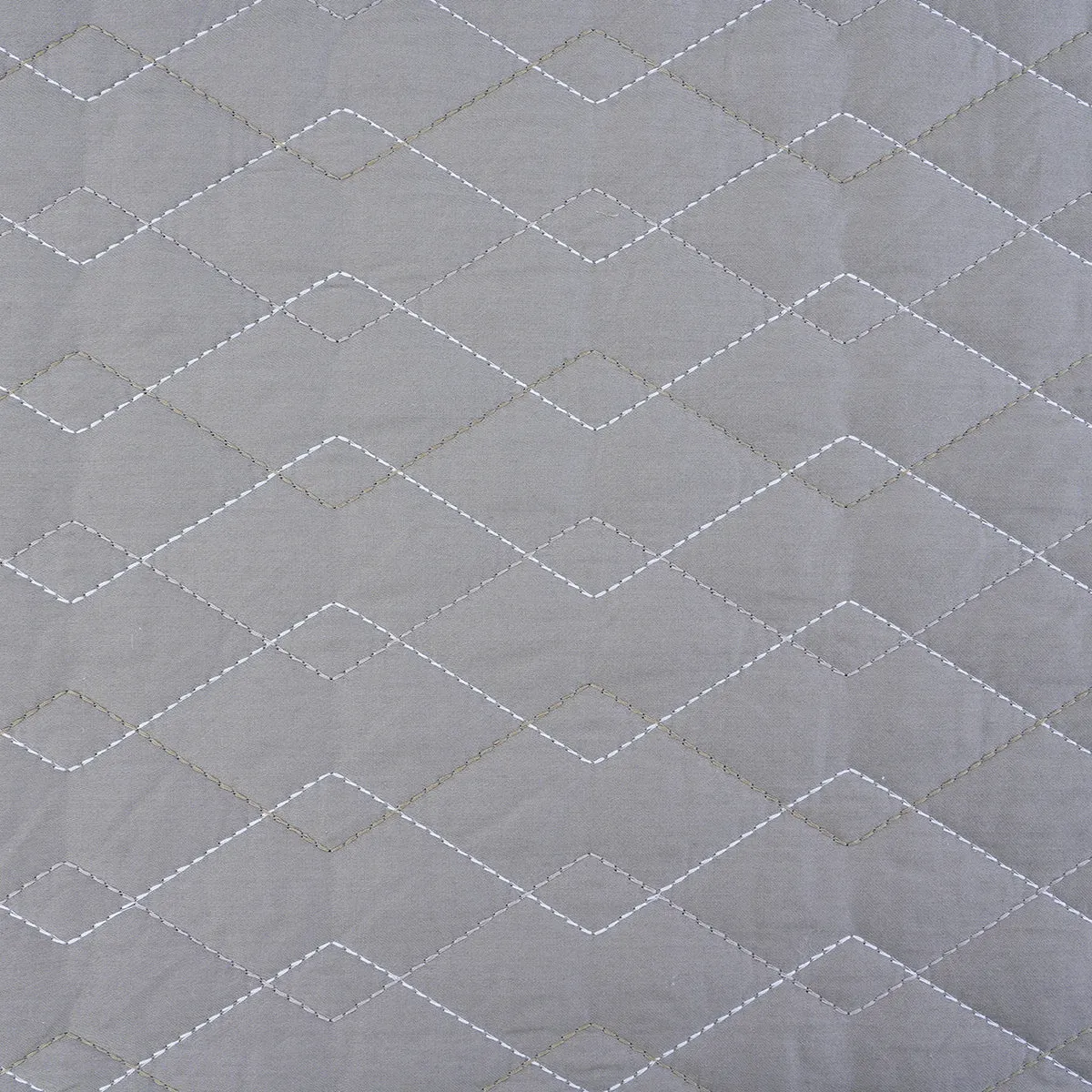 Indigenous Artisan Art Deco Diamond Summer AC Quilt/Quilted Bed Cover Neutral