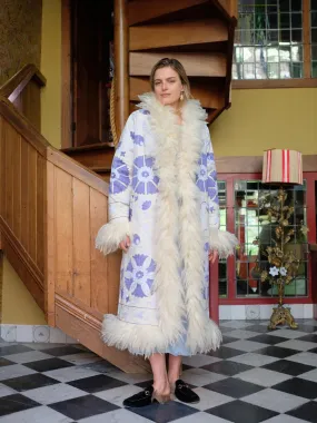 Indira Coat - S | Lilac/White