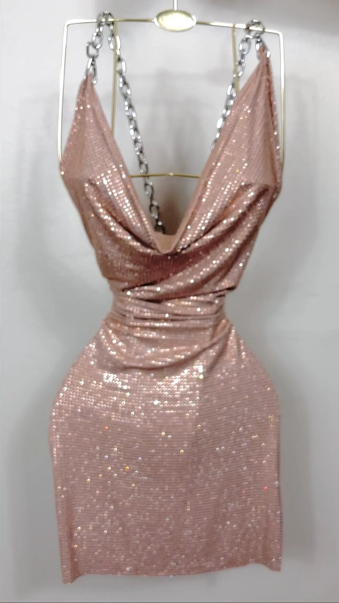 Jesslyn Dress - Rose Gold