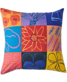 Kip & Co x Ken Done Flower Farm Kantha European Pillowcase