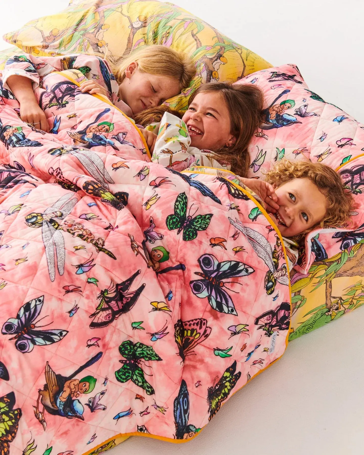 Kip & Co x May Gibbs Fly Baby Organic Cotton Quilted Kids Bedspread