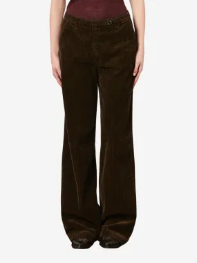 Lamna Wide Leg High Waist Pants - Caffe