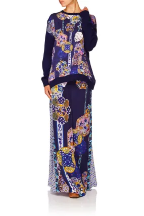 LOOSE FIT JUMPER WITH KNIT BACK STAR GAZER