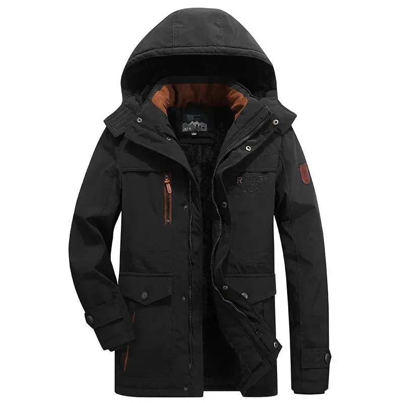 Men Long Jackets Hooded Casual DownOutwear Long Coats