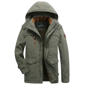 Men Long Jackets Hooded Casual DownOutwear Long Coats