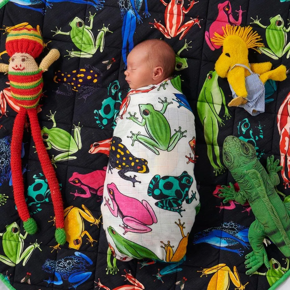 Mr Frog Quilted Baby Play Mat