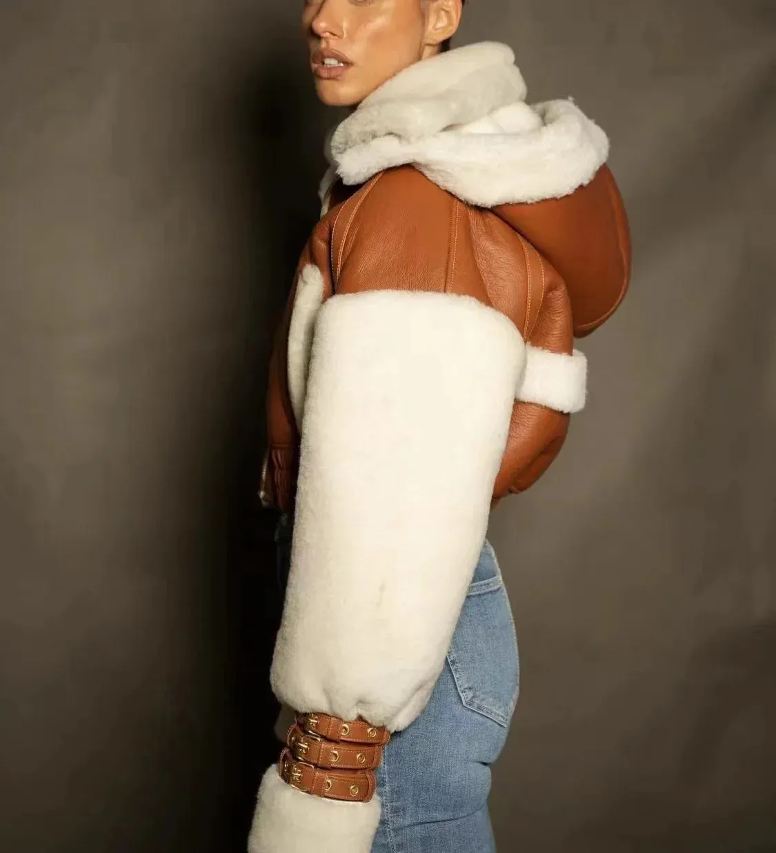 Nights Out Hooded Cropped Jacket