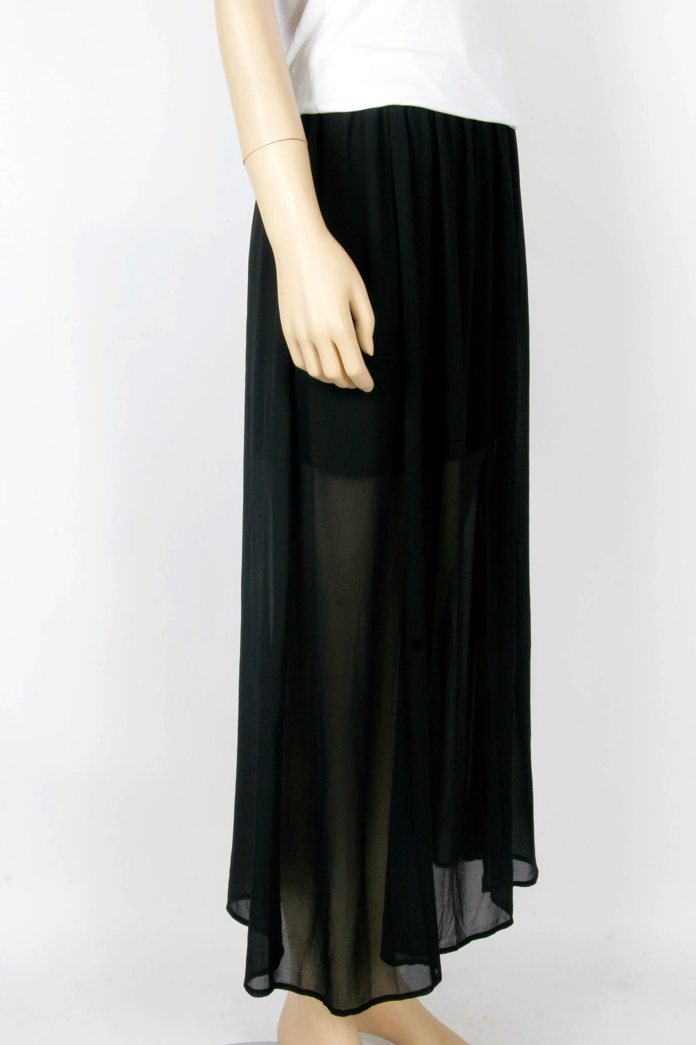 NWOT Forever 21 Half Sheer Chiffon Maxi-Size Small