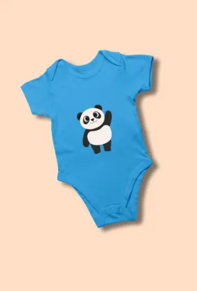 Orchid Blue Romper Bodysuit - Panda