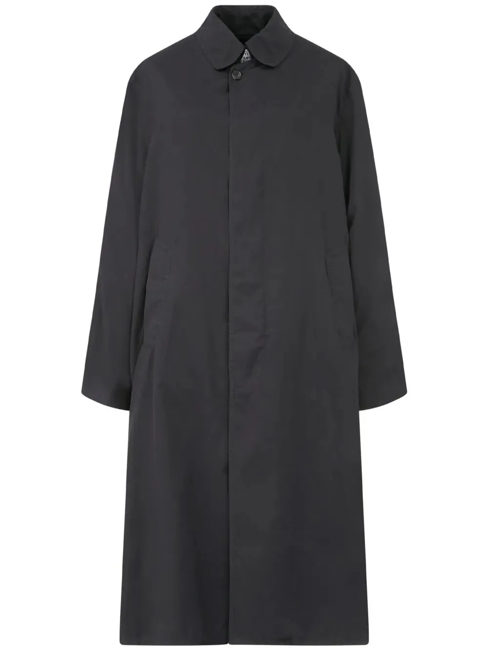 peached-cotton trench coat