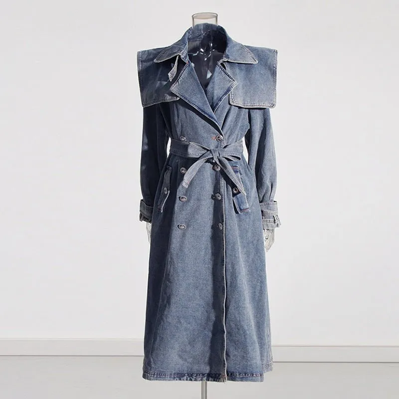 Peyton's Denim Trench Coat