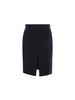 Pinstriped Wool Skirt