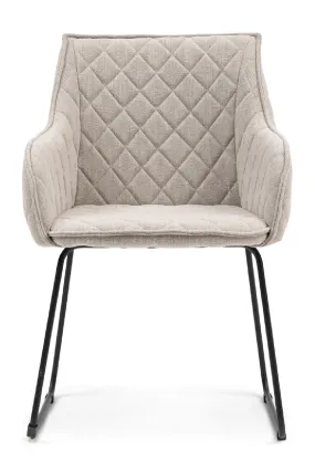 Quilted Dining Armchair | Rivièra Maison Frisco Drive