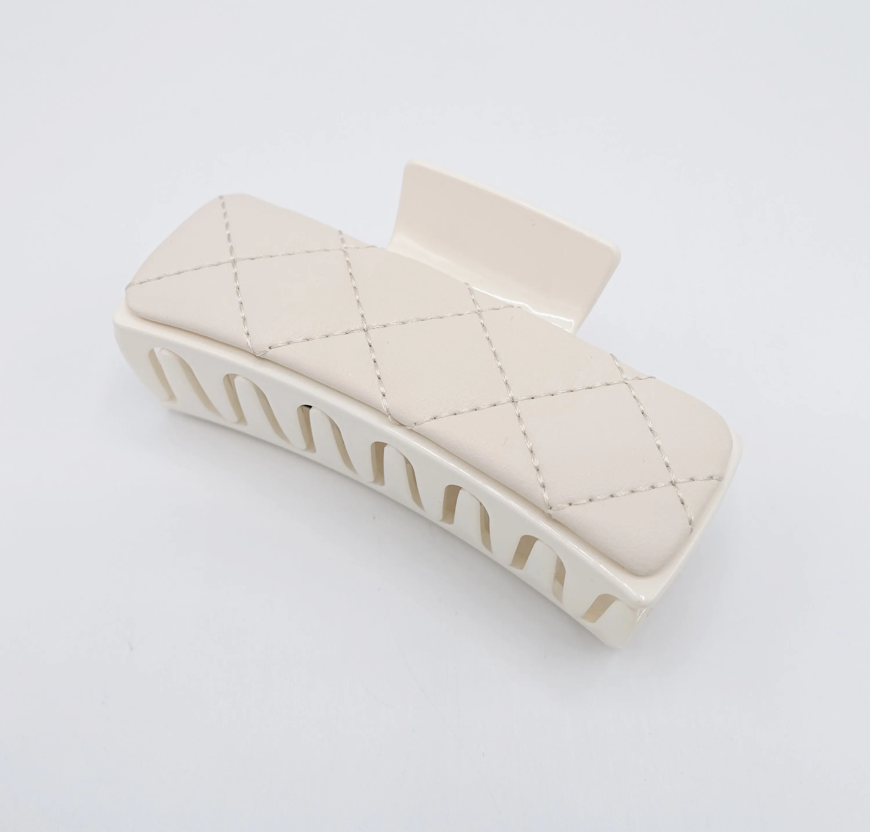 quilted hair claw, trendy hair claw, hair accessory shop for women