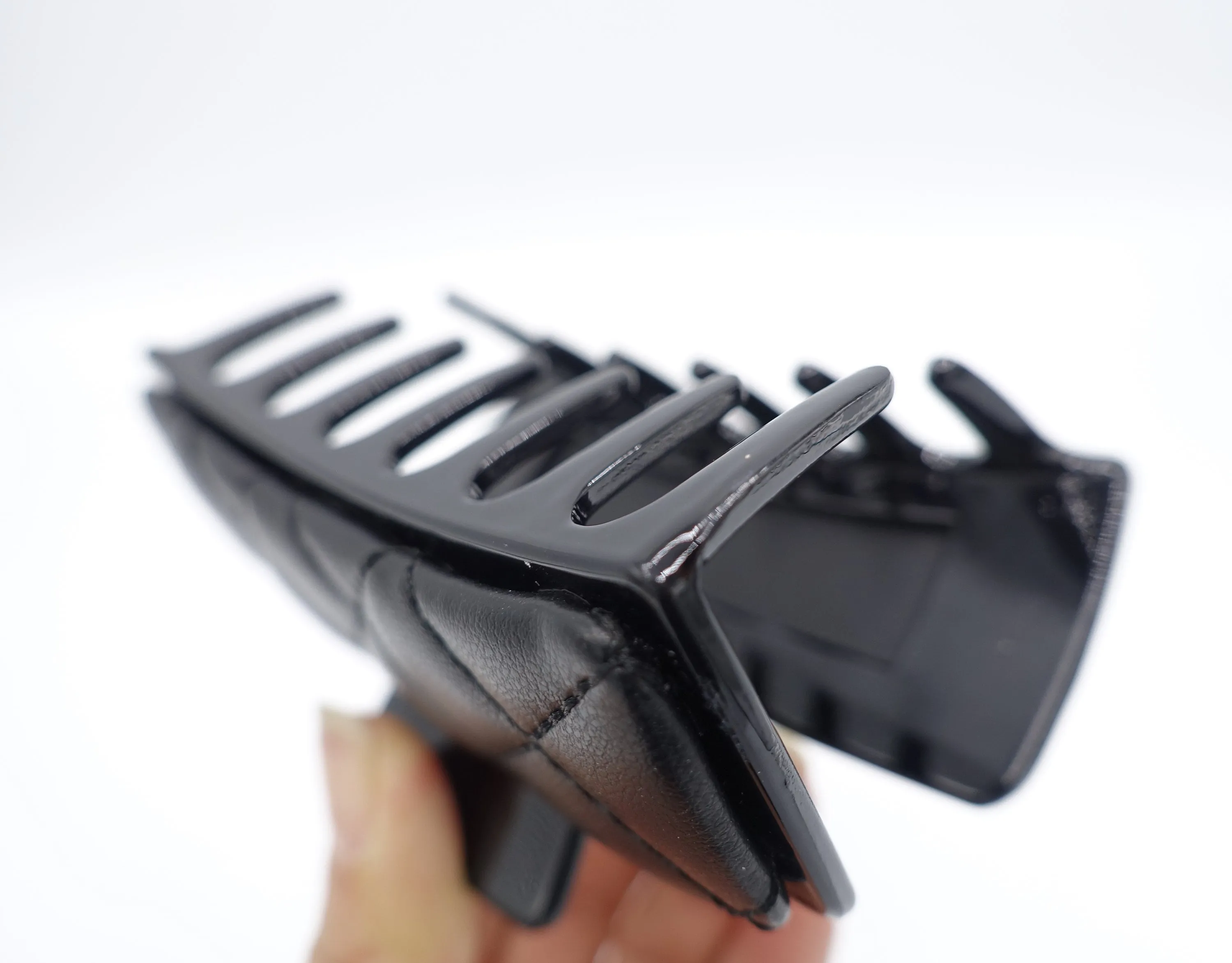quilted hair claw, trendy hair claw, hair accessory shop for women