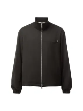 Relaxed Wool Bomber Jacket