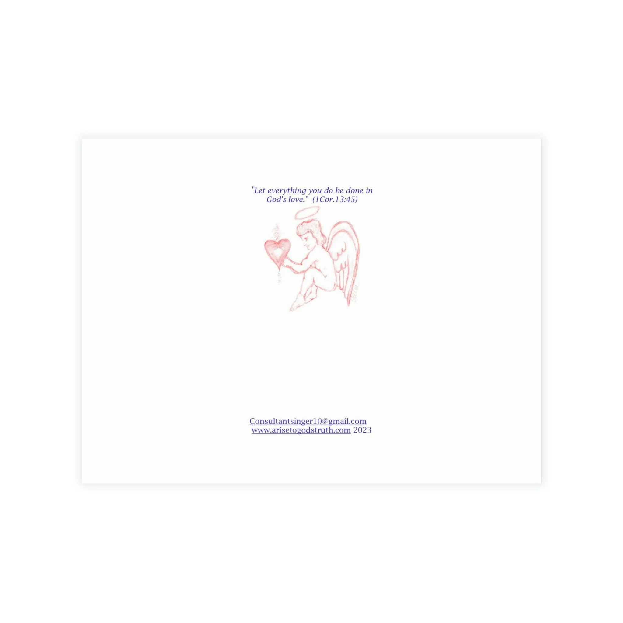 RESURRECTED CROSS SACRED HEART GREEN DAY CARDS (Greeting Card Bundles (10, 30, 50 pcs))