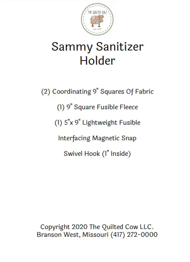Sammy The Sanitizer Holder