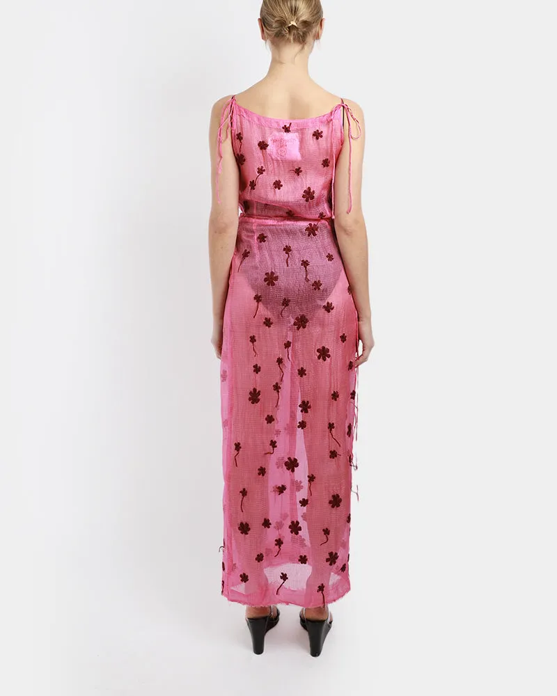 Sheer Kota Wrap Dress