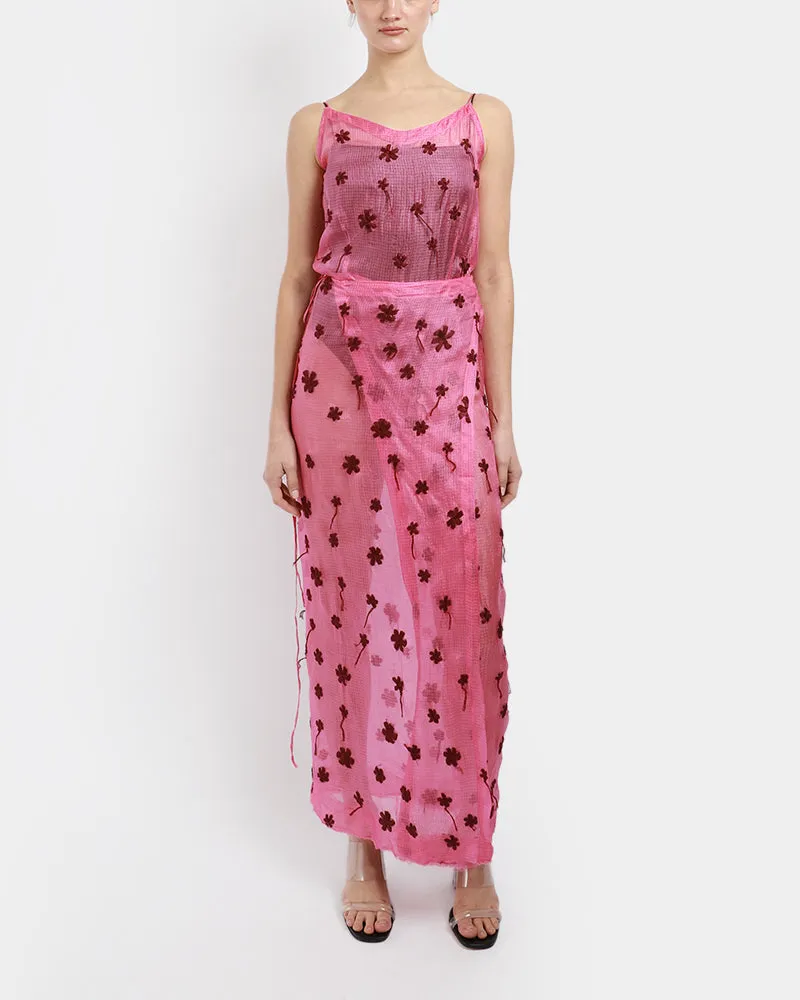 Sheer Kota Wrap Dress