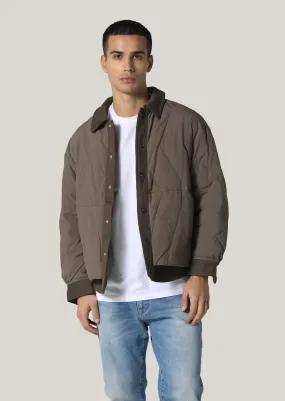 Shuttleworth Coffee Cropped Sleeve Jacket